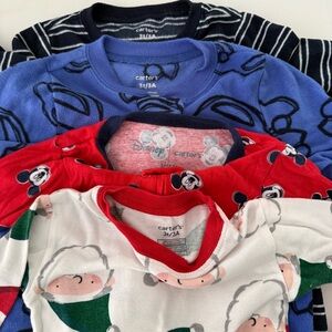 Carter's Festive Baby Pajama Set - Blue, Red, White